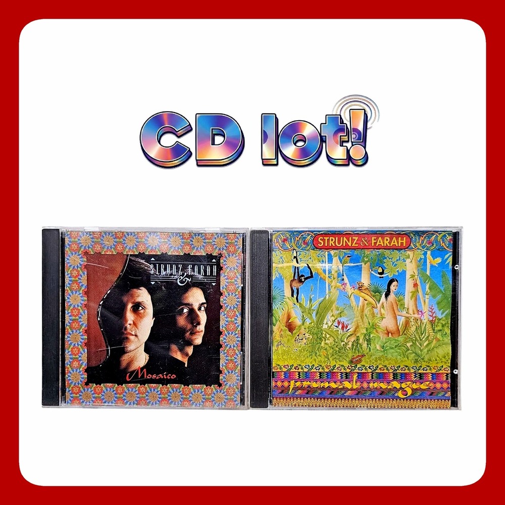 Strunz & Farah CD Lot Set of 2 Mosaico Primal Magic 081227903626 Flamenco Guitar